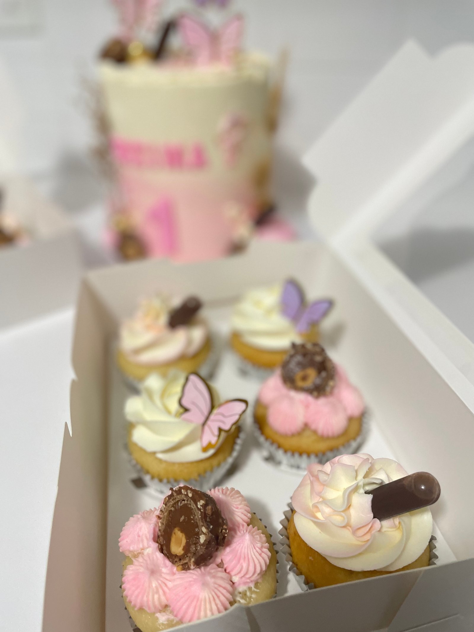 Butterfly themed cupcakes